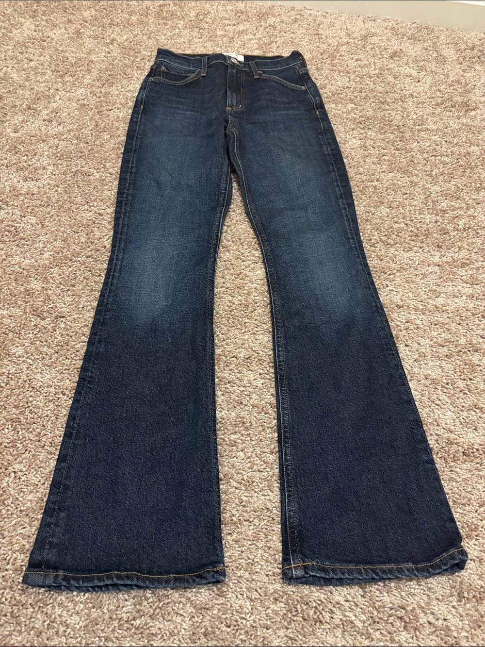 Agolde Dark Blue Flare Jeans